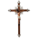 Kit Ornamentos para Crucifixo de 100cm-120cm (10 peças) | Ponteira e Esplendor banhados a níquel