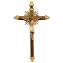 Kit Ornamentos para Crucifixo de 100cm-120cm (10 peças) | Ponteira e Esplendor banhados a ouro