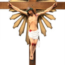 Crucifixo 170cm (Corpo 90cm) de Parede Ornado