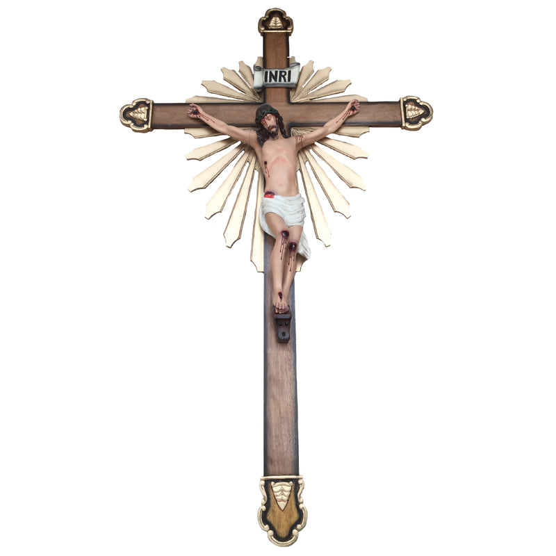Crucifixo 170cm (Corpo 90cm) de Parede Ornado