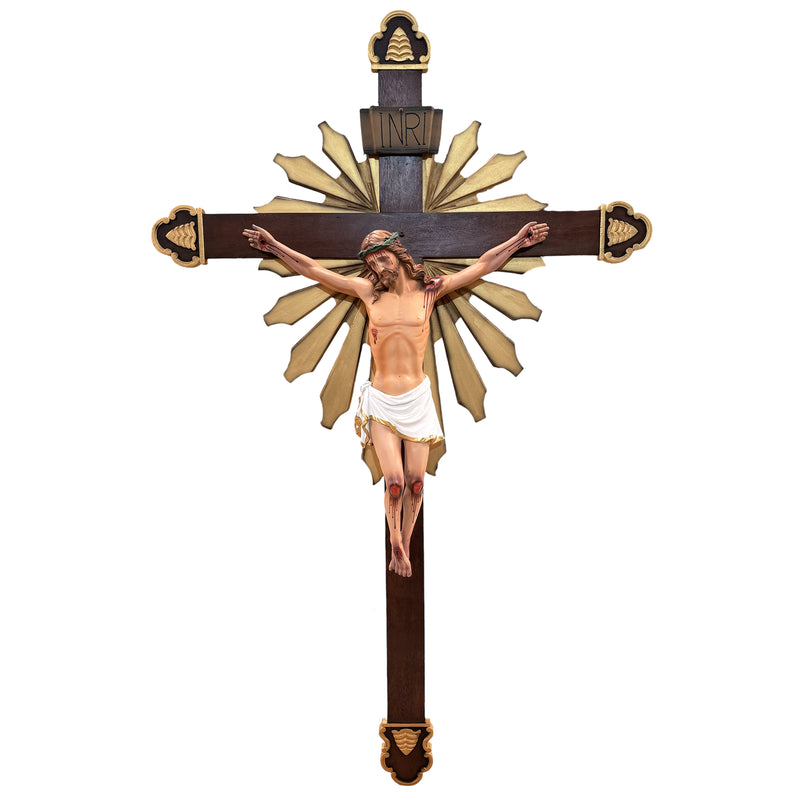 Crucifixo 170cm (Corpo 95cm) de Parede Ornado