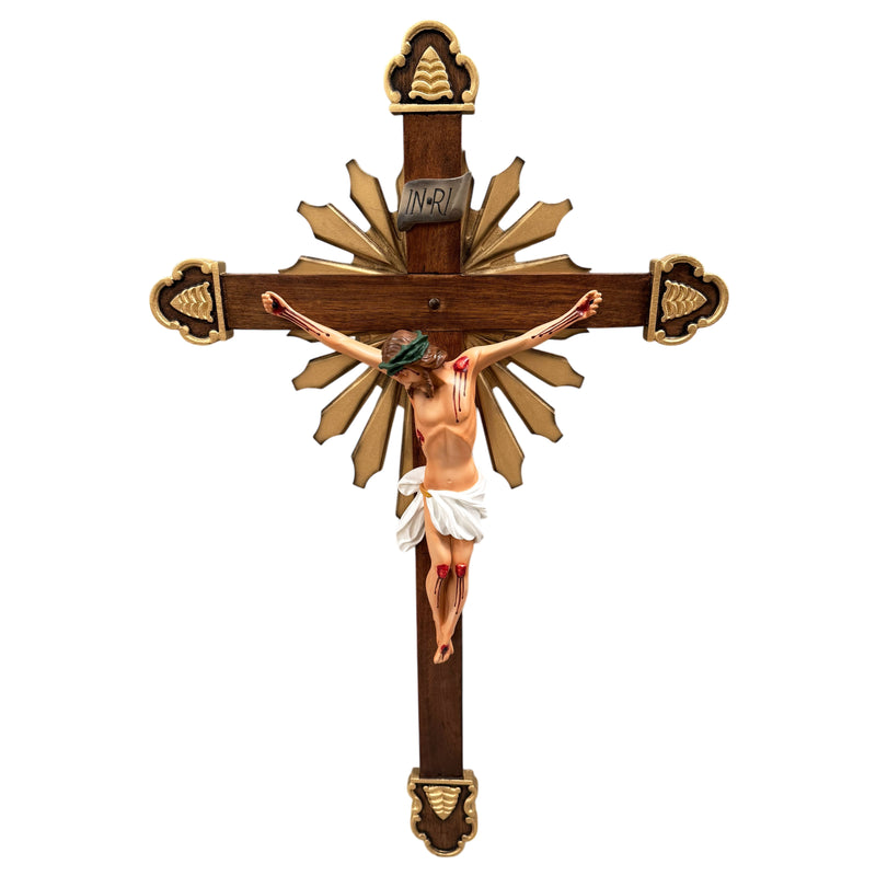 Crucifixo 85cm de Parede Ornado