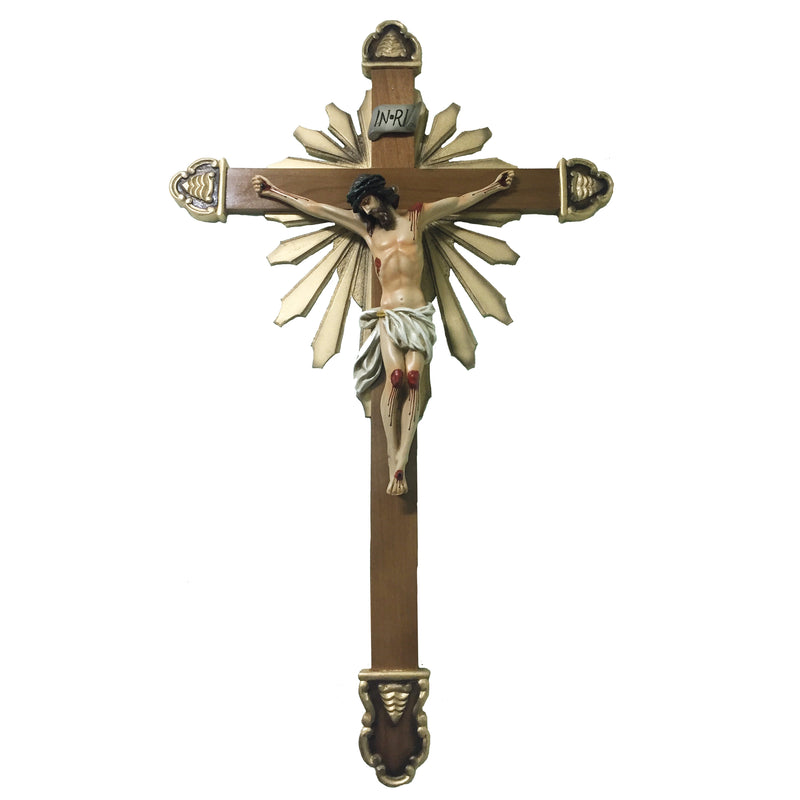 Crucifixo 85cm de Parede Ornado