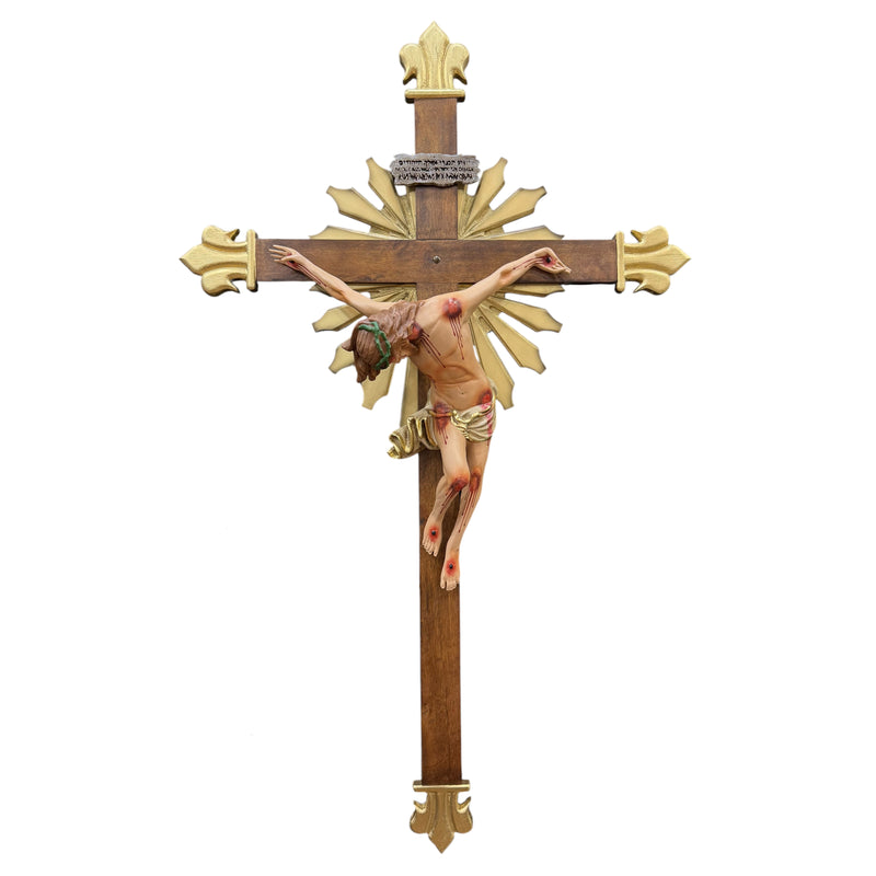 Crucifixo Cristo Pendente 120cm de Parede Ornado
