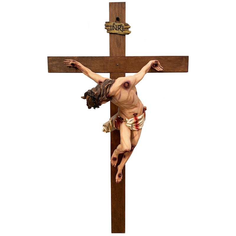 Crucifixo Cristo Pendente 215cm de Parede