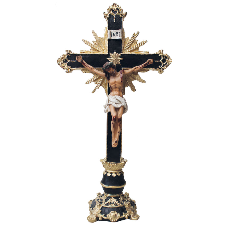 Crucifixo de Mesa/Altar Ornado 40cm