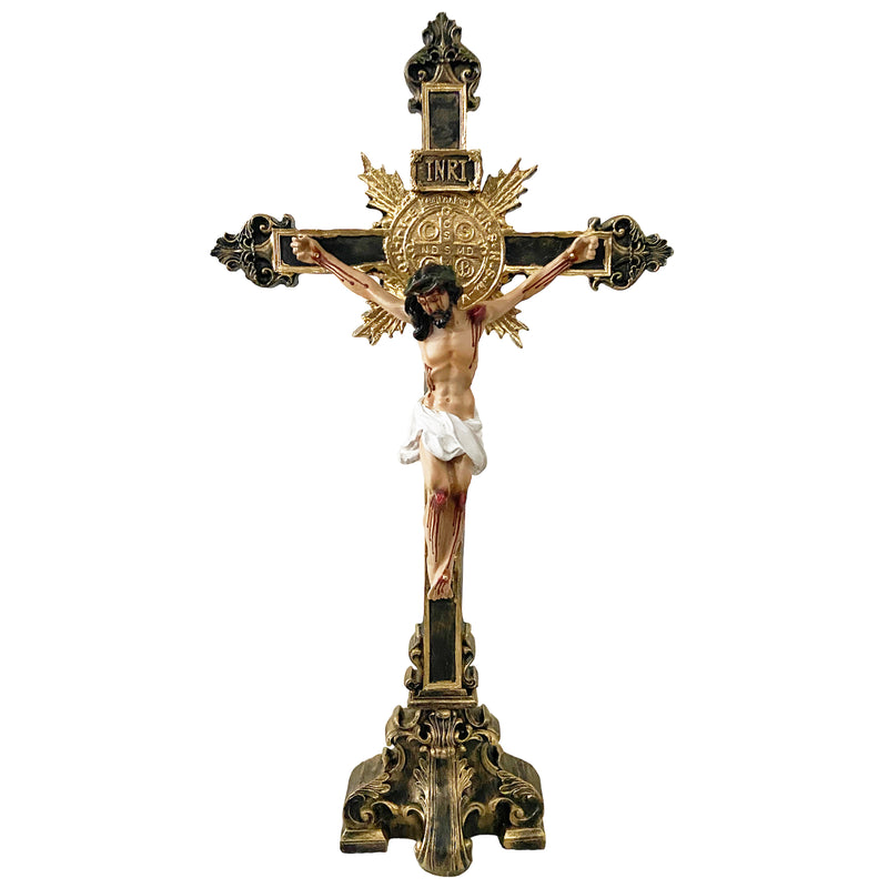 Crucifixo de Mesa/Altar de São Bento 53cm