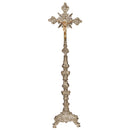 Cruz de Altar Barroca Grd. banhada a níquel