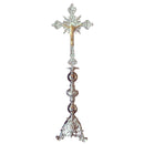Cruz de Altar Boleada banhada a níquel