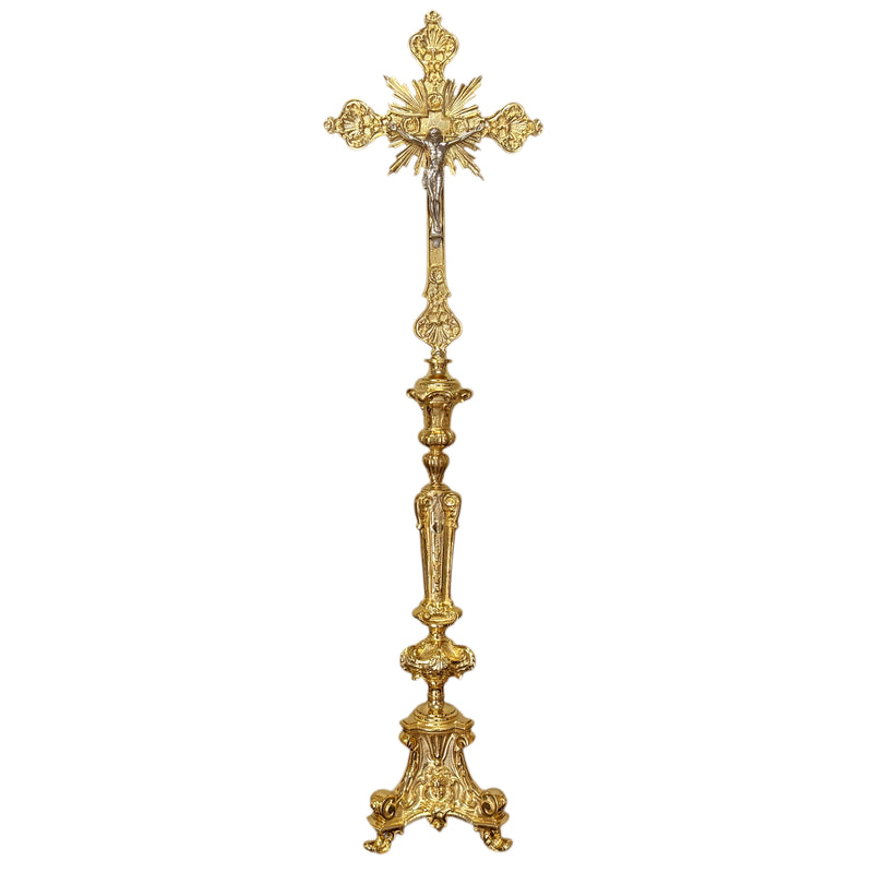 Cruz de Altar Francesa banhada a ouro