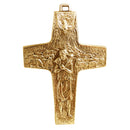 Cruz Peitoral Bom Pastor banhada a ouro