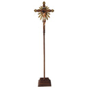 Cruz Processional de Madeira Ornada