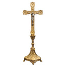 Cruz de Altar Oval banhada a ouro