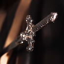 Espada 16cm banhada a níquel