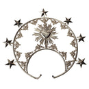 Diadema de Nossa Senhora das Dores com Coração banhado a níquel