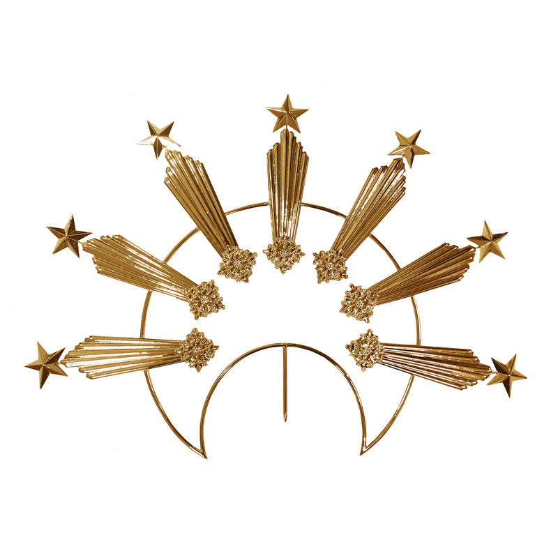 Diadema de Nossa Senhora das Dores com Raios banhado a ouro