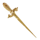 Espada 19cm banhada a ouro