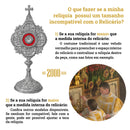Relicário Tradicional banhado a níquel