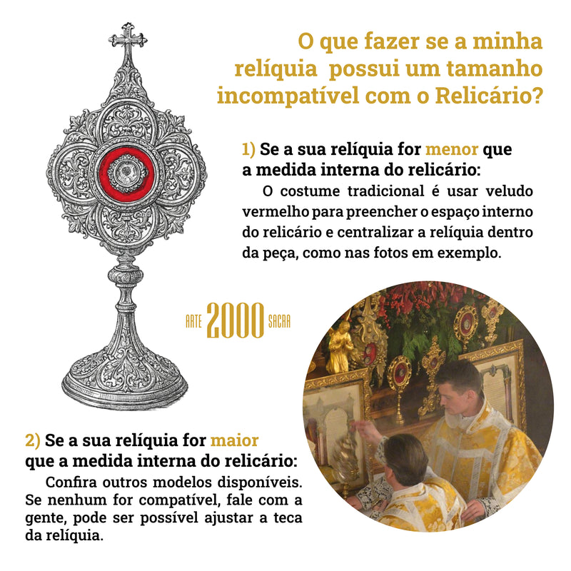 Relicário Tradicional banhado a ouro