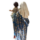 Nossa Senhora do Rosário 50cm - com Pintura Trabalhada