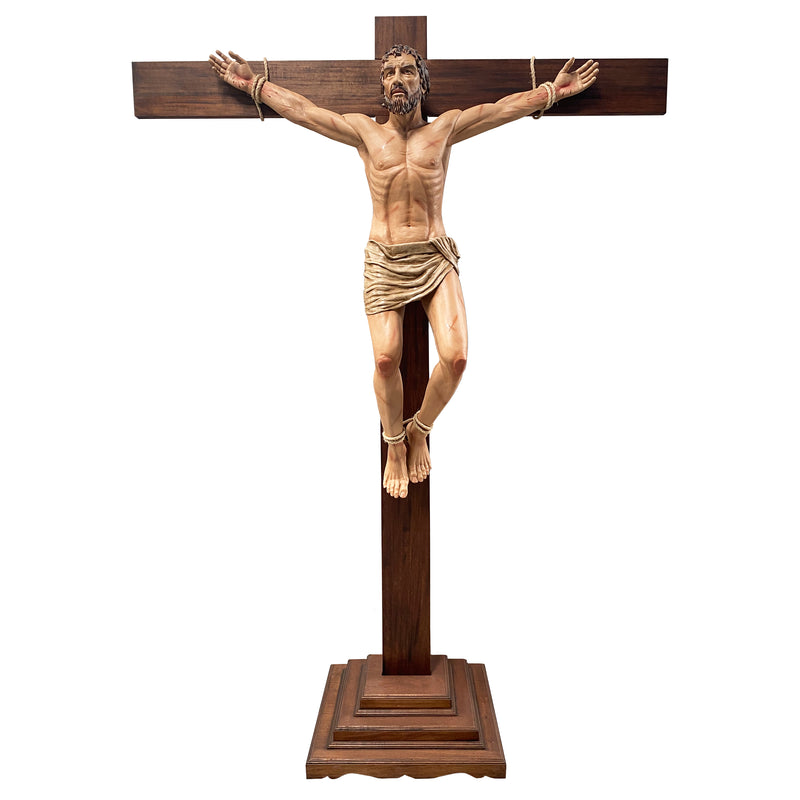 Gestas, o Mau Ladrão, na Cruz (com Base)