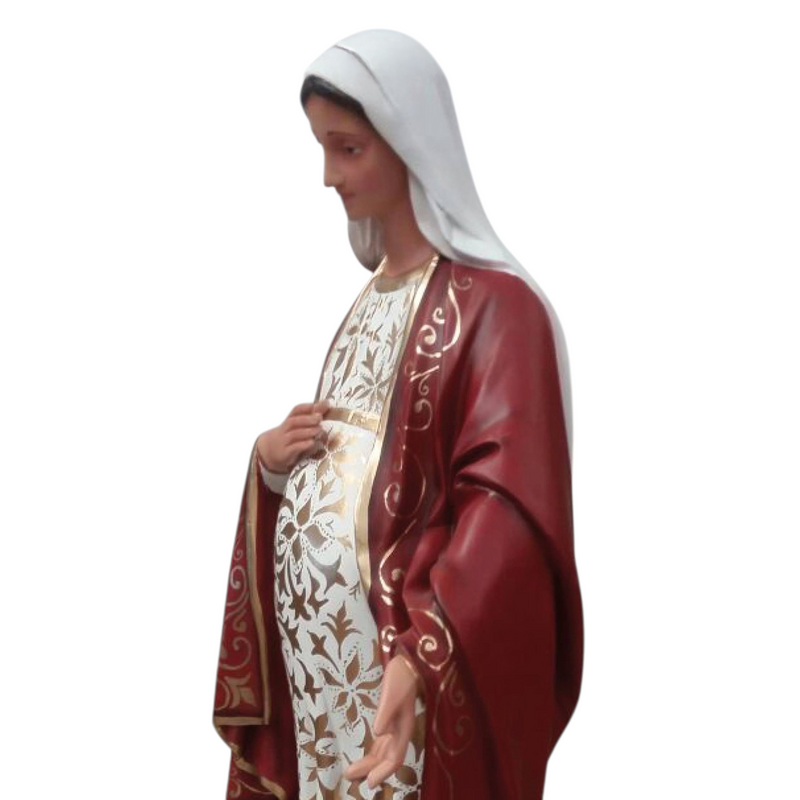 Nossa Senhora Grávida 100cm - com Pintura Trabalhada