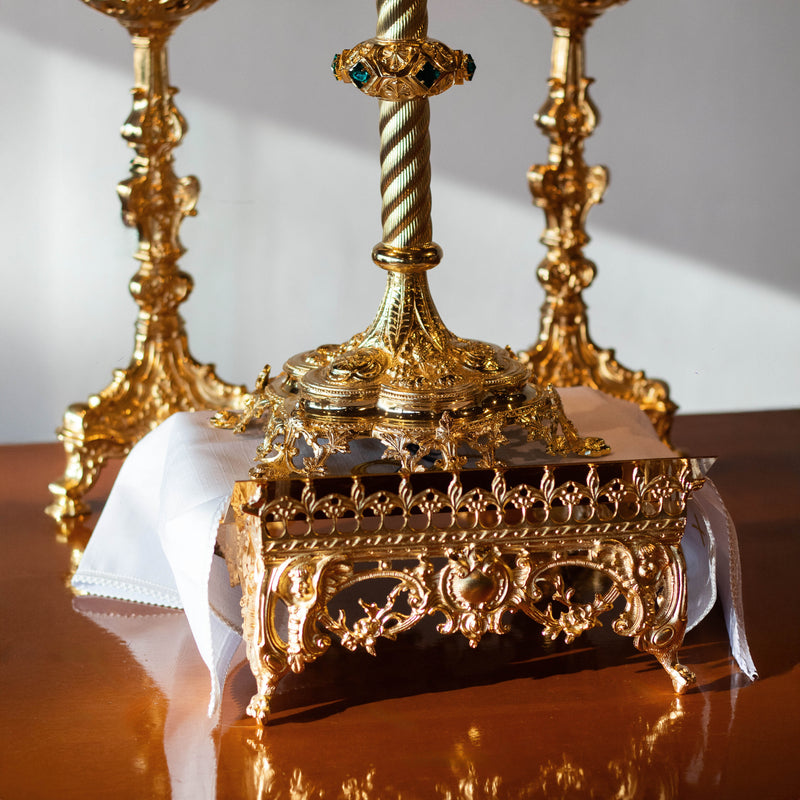 Estante de Altar Barroca banhada a ouro