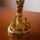 Cálice Romano com Grade em banho misto de ouro e níquel