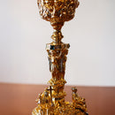 Cálice Romano com Grade em banho misto de ouro e níquel