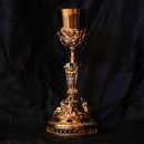 Cálice Romano com Grade em banho misto de ouro e níquel