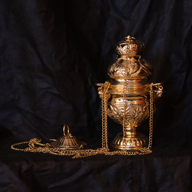 Turíbulo Romano banhado a ouro