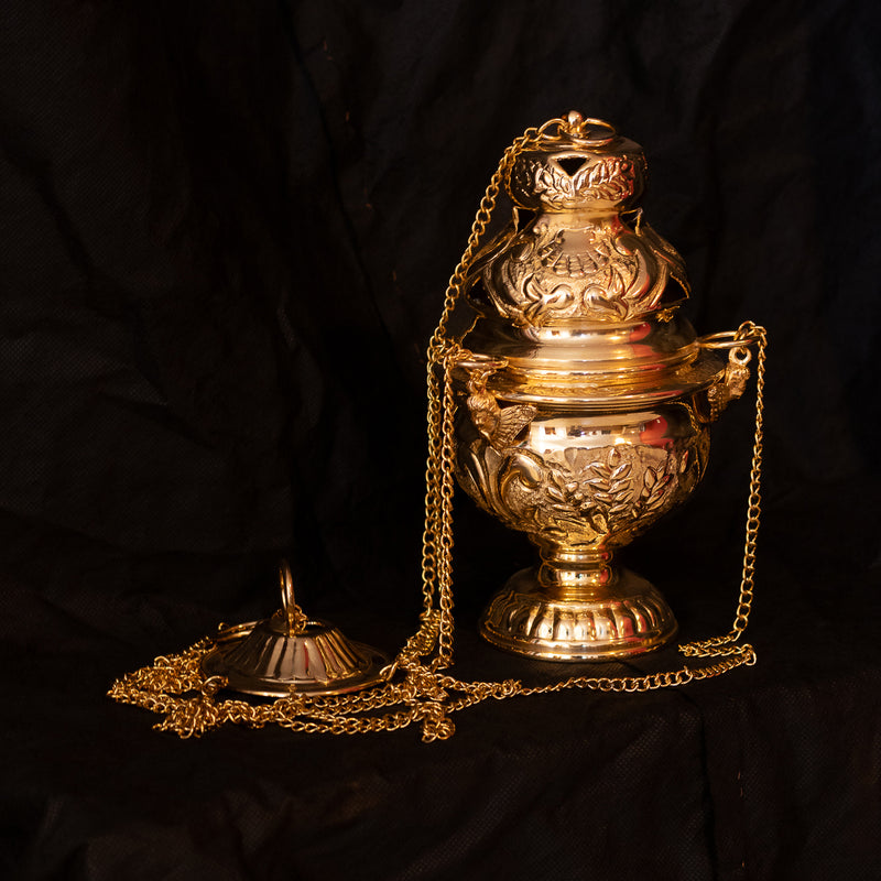 Turíbulo Romano banhado a ouro