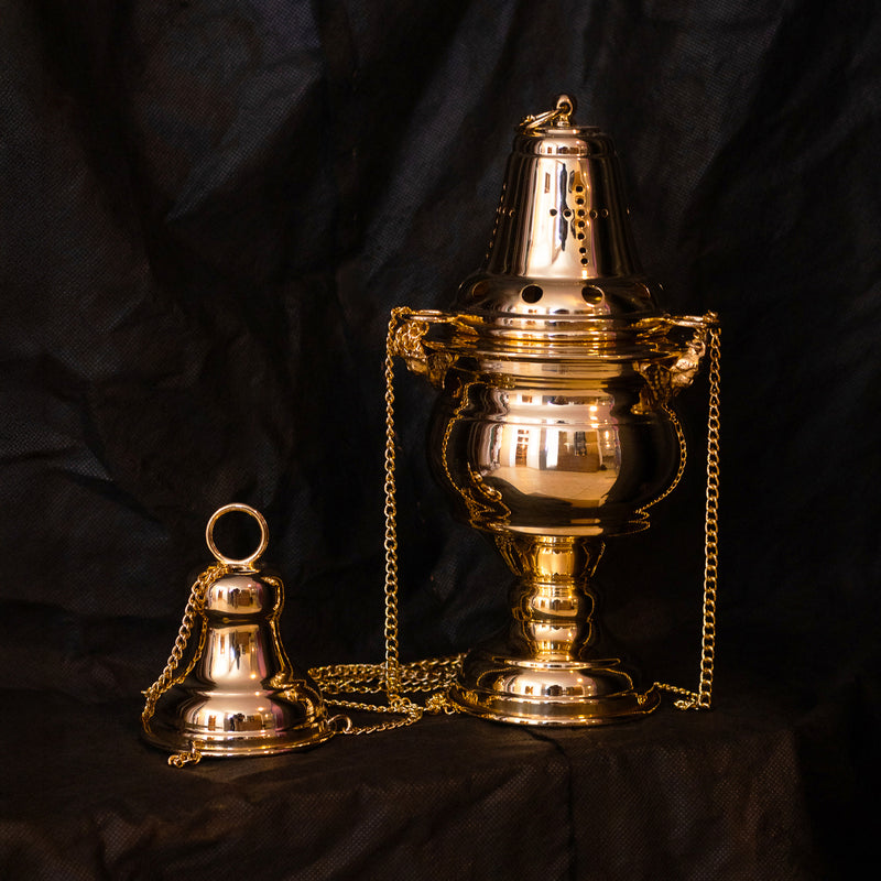 Turíbulo Liso banhado a ouro