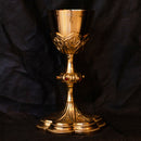 Cálice Trigo e Uva banhado a ouro