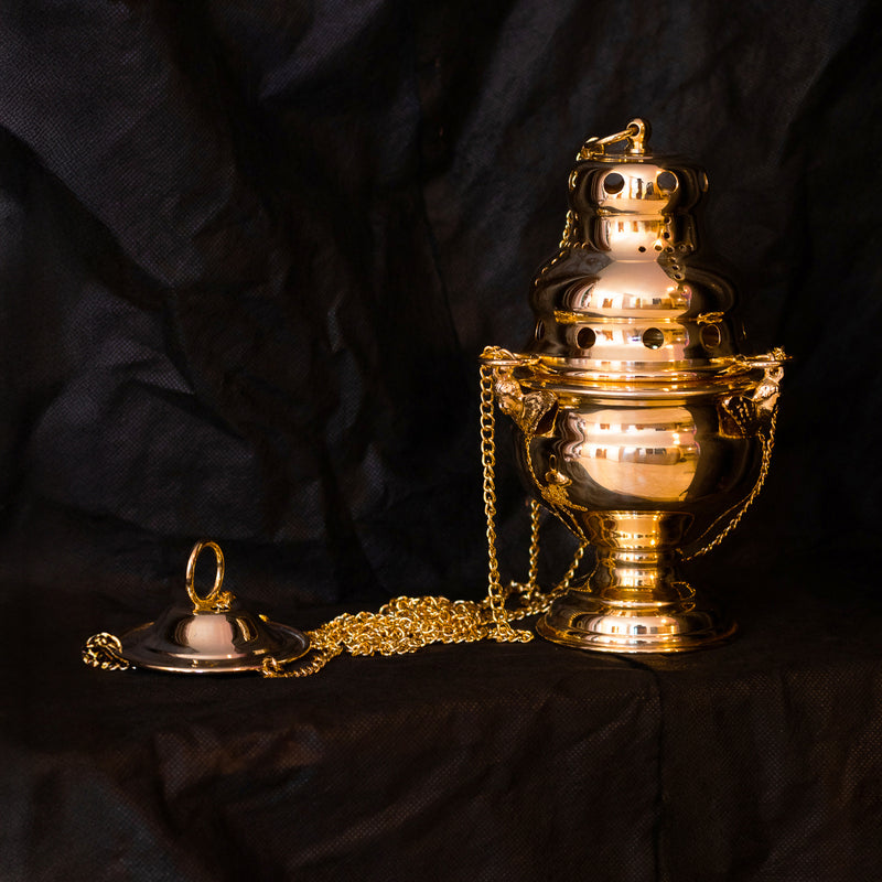 Turíbulo Tradicional banhado a ouro