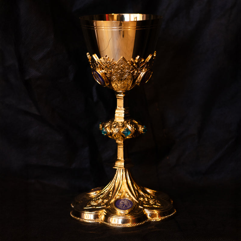 Cálice Pantokrator banhado a ouro