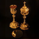 Conjunto de Cálice e Âmbula Barroco banhados a ouro