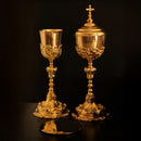 Conjunto de Cálice e Âmbula Barroco banhados a ouro