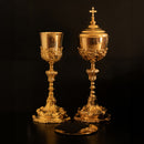 Conjunto de Cálice e Âmbula Barroco banhados a ouro