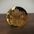 Patena Desenhada 14cm banhada a ouro