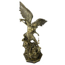 São Miguel Arcanjo 80cm mod. B - com Pintura de Bronze