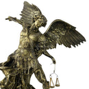 São Miguel Arcanjo 80cm mod. B - com Pintura de Bronze