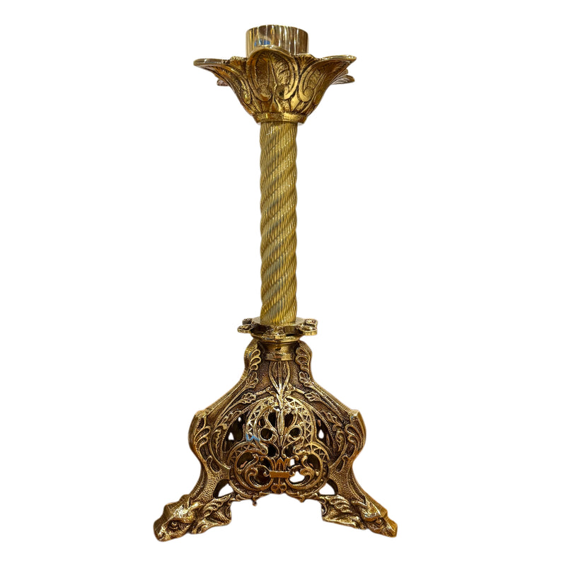 Conjunto de Castiçais 32cm em Bronze (7 Peças)