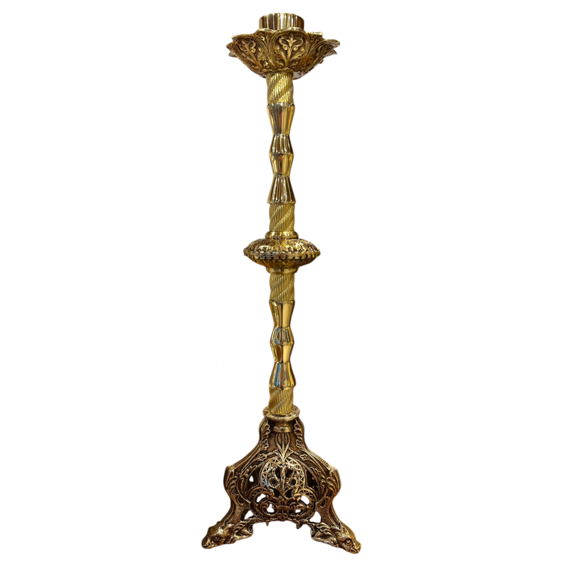 Conjunto de Castiçais 49cm em Bronze (7 Peças)