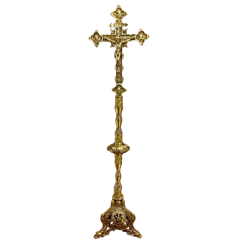 Conjunto de Castiçais 49cm em Bronze (7 Peças)