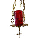 Lâmpada do Santíssimo Pendente com Vidro