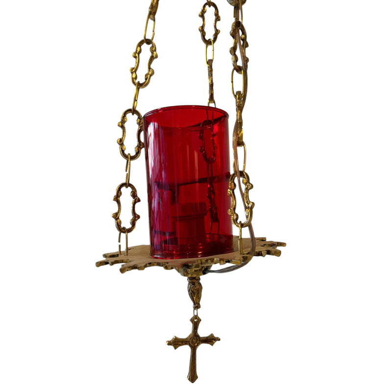 Lâmpada do Santíssimo Pendente com Vidro