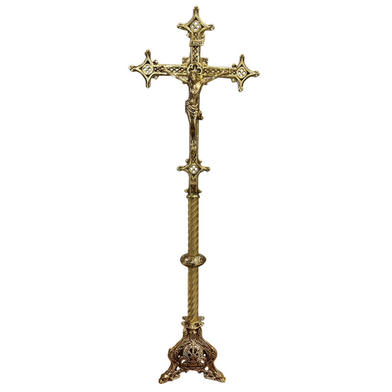 Conjunto de Castiçais 48cm em Bronze (7 Peças)