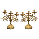 Par de Candelabros banhados a ouro