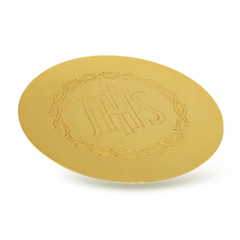 Patena Desenhada 16cm banhada a ouro